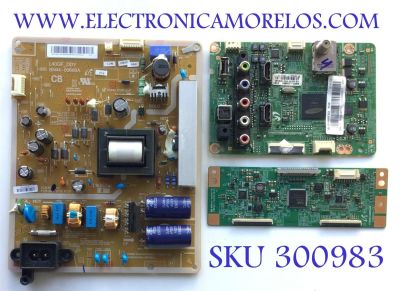 KIT DE TARJETAS PARA TV SAMSUNG / MAIN BN94-06778C / BN41-02064B / BN97-07695D / FUENTE BN4400666A / L40GF_DDY / BN44-00666A / T-CON BN96-28858A / V390HJ4-CE1 / PANEL CY-DF390BGMV1H / DISPLAY V390HJ4-PE1 REV.C1 / MODELO UN39FH5000FXZA PF03